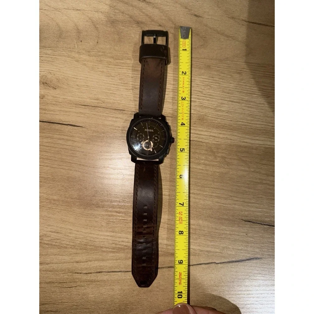 Fossil Machine Watch Mens Chronograph 42mm FS5251SET Brown Black